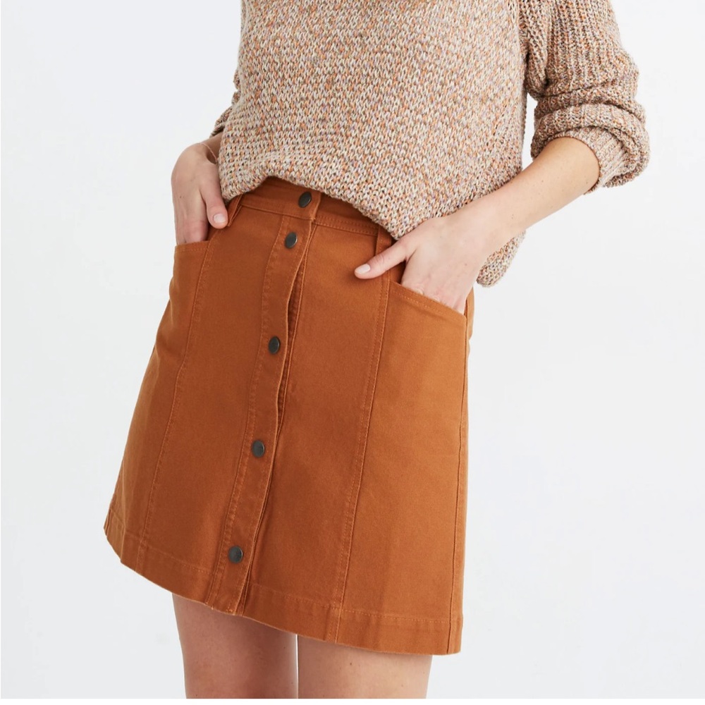 Madewell A-Line Front Pocket Mini Skirt size 4
